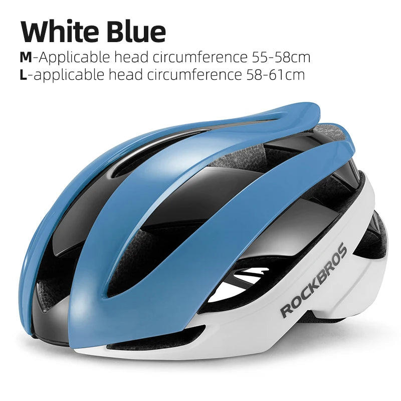 ROCKBROS Lightweight Cycling Helmet High Strength Head Protection Safety Helmet Breathable Streamlined Integrated Cycling Helmet