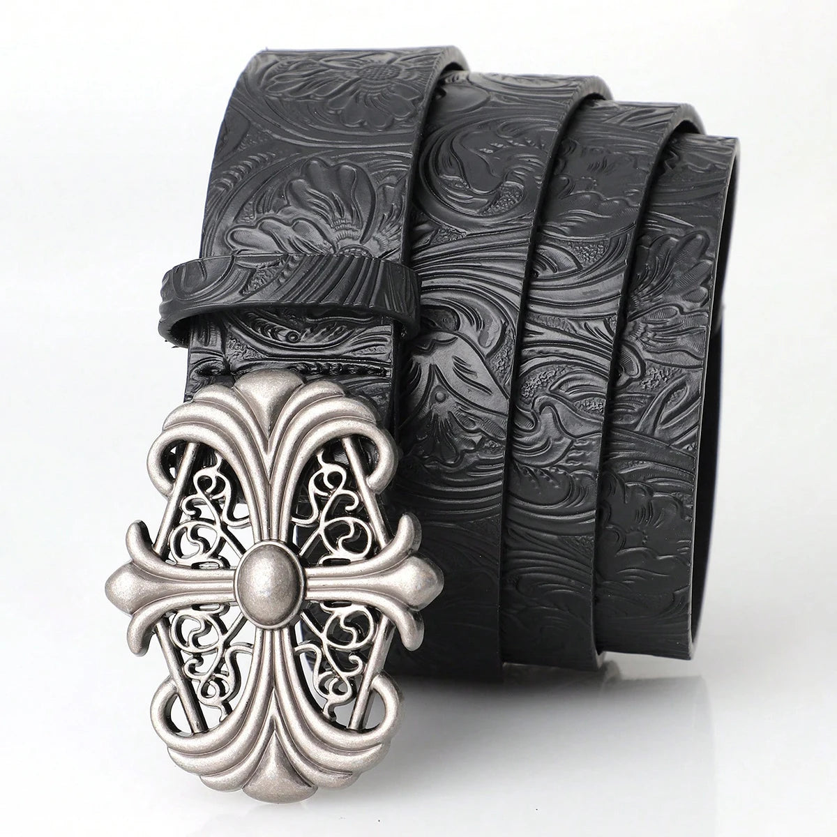 Retro Men's Belt Bohemian Style-Chic Black PU Leather Belt Fashion Vintage 2026 Buckle Belt Punk Rock Y2K Style,For Men Women