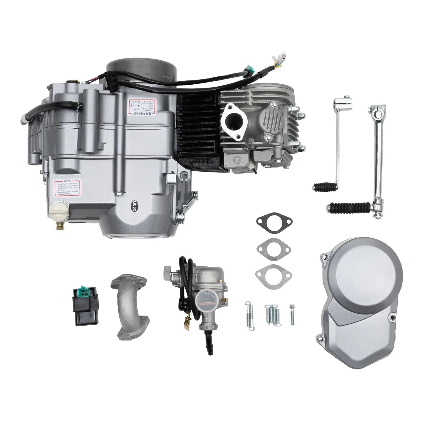 125CC 4-stroke Engine Motor Dirt Bike Engine Kit Aluminum Alloy Motor With CDI Ignition for CRF50 / CRF70 / XR50 / XR70 / Z50R