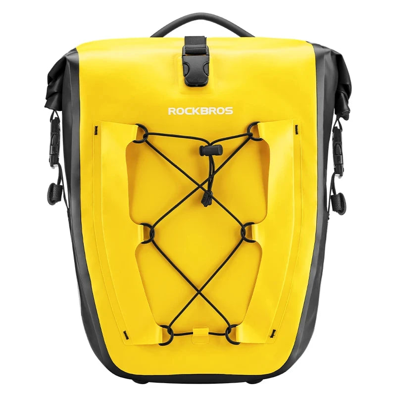 ROCKBROS Waterproof Bike Bag 25L Travel Cycling Bag Basket Bicycle Rear Rack Tail Seat Trunk Bag Bicycle Bag Panniers 1PCS