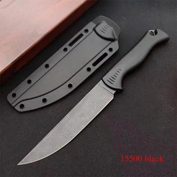 BM 15500 Meatcrafter Fixed Blade Knife D2 Blade Two-color G10 Handle with Kydex Sheath Outdoor Tactical Hunting Straight Knife