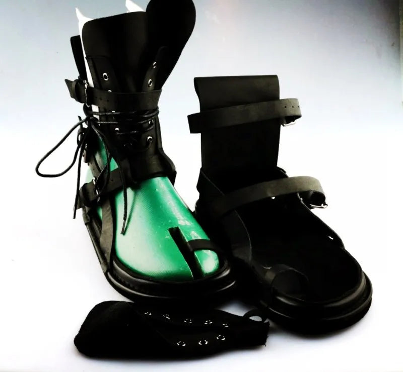 Casual Mens Gladiator Sandal Summer Genuine Leather Shoes Flip Flops Hollow Out Buckle Strap High Top Platform Roman Sandals New