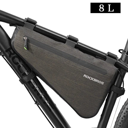 ROCKBROS Bike Triangle Bag Portable Large Capacity Rainproof Cycling Bag MTB Road Bicycle Front Frame Tube Bags Accessories