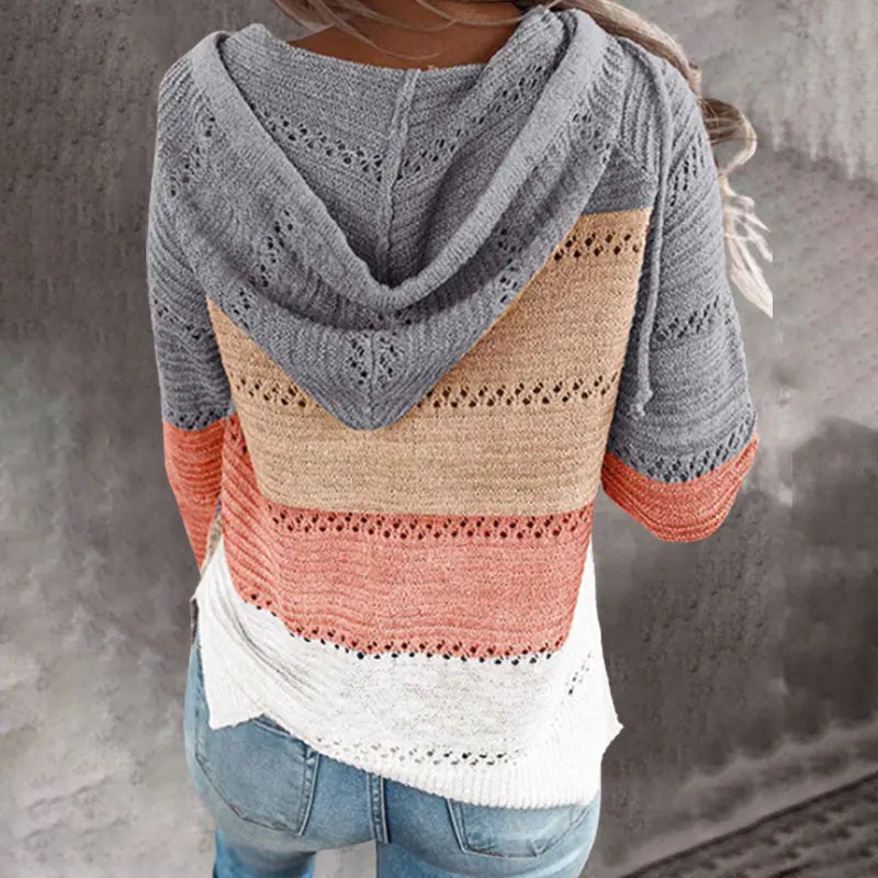 Customizable Casual Knitted Zipper Hoody Hoodie For Women