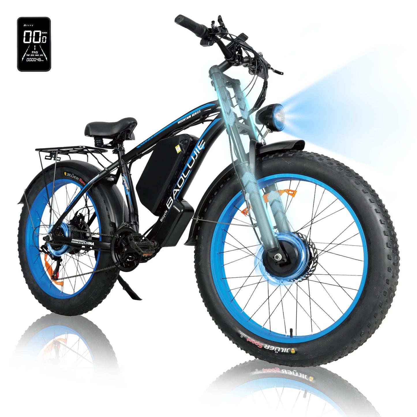 BAOLUJIE DM01 electric bicycle Moto Electric Bike for Adults 2000W Motor Electric Bike 60V30AH Moto 42MPH EBike【1 Year Warranty】