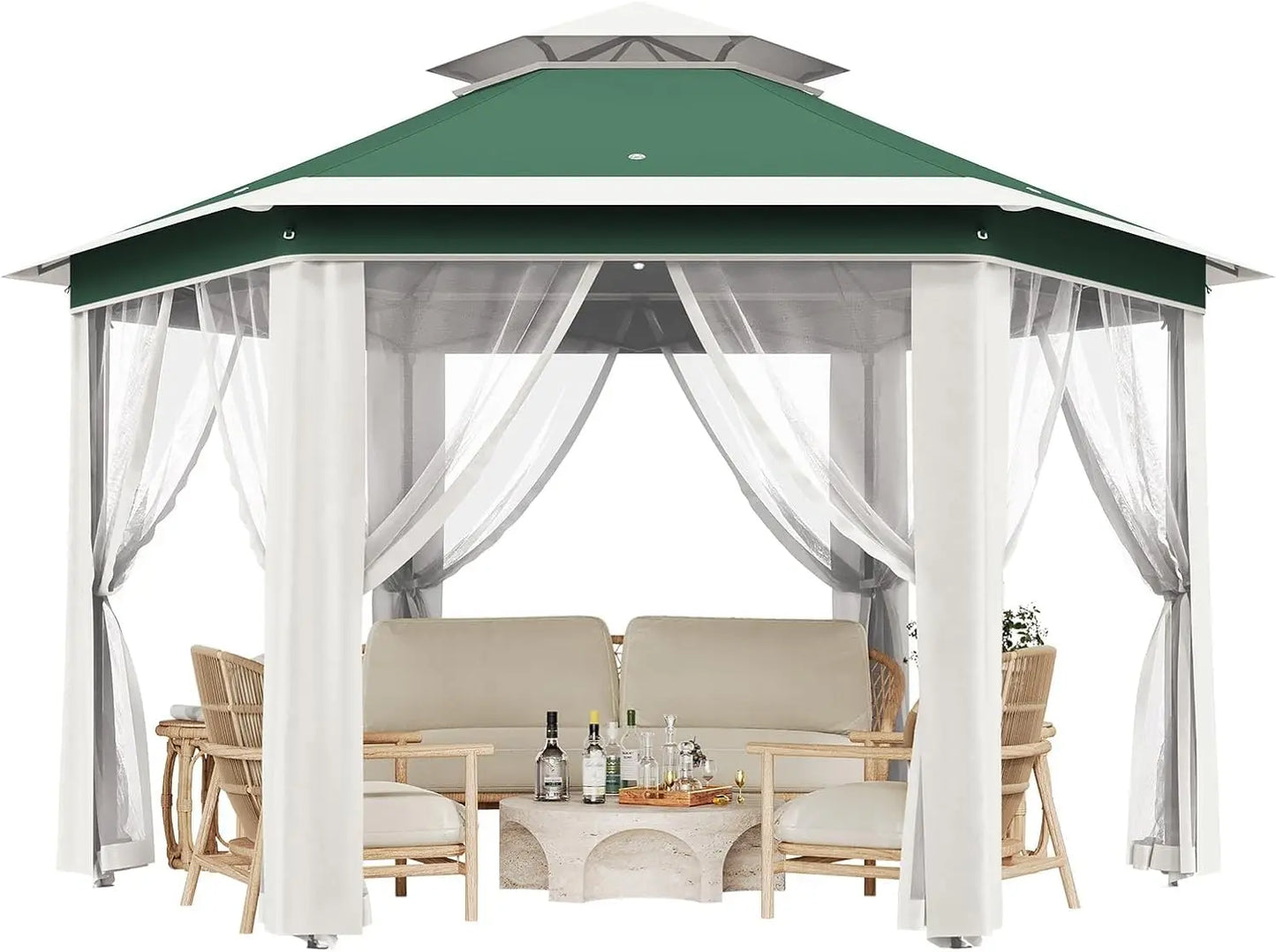 13x13ft Pop-Up Gazebo, Outdoor Canopy Tent With Mosquito Netting, Heavy Duty Party Tent Shelter With Waterproof and, Customized