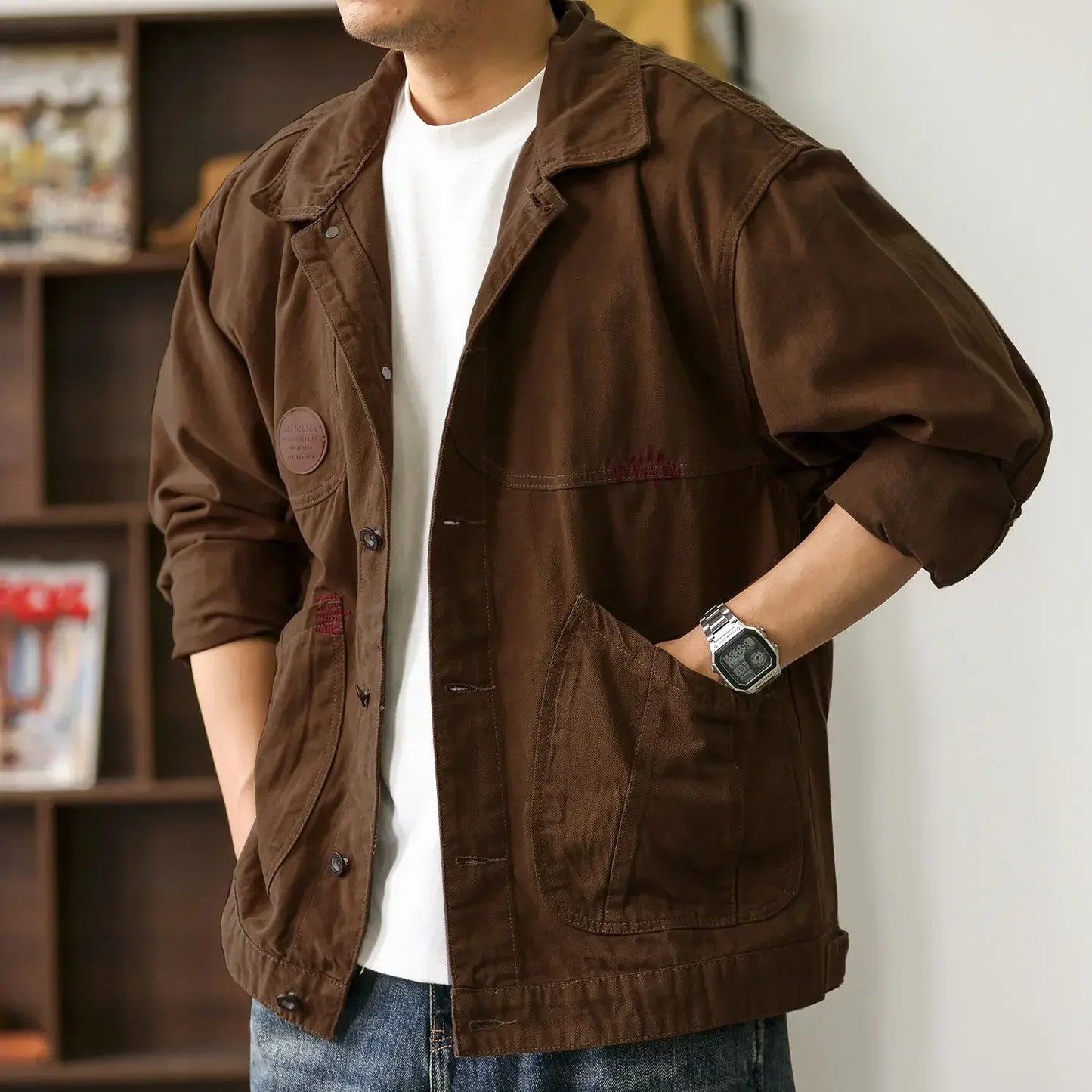 Winter 2025 Loose Cowboy Coat for Men Trendy Washed Low Price Y2k New In Casual Denim Jackets Man Korean Popular Clothes Lxury