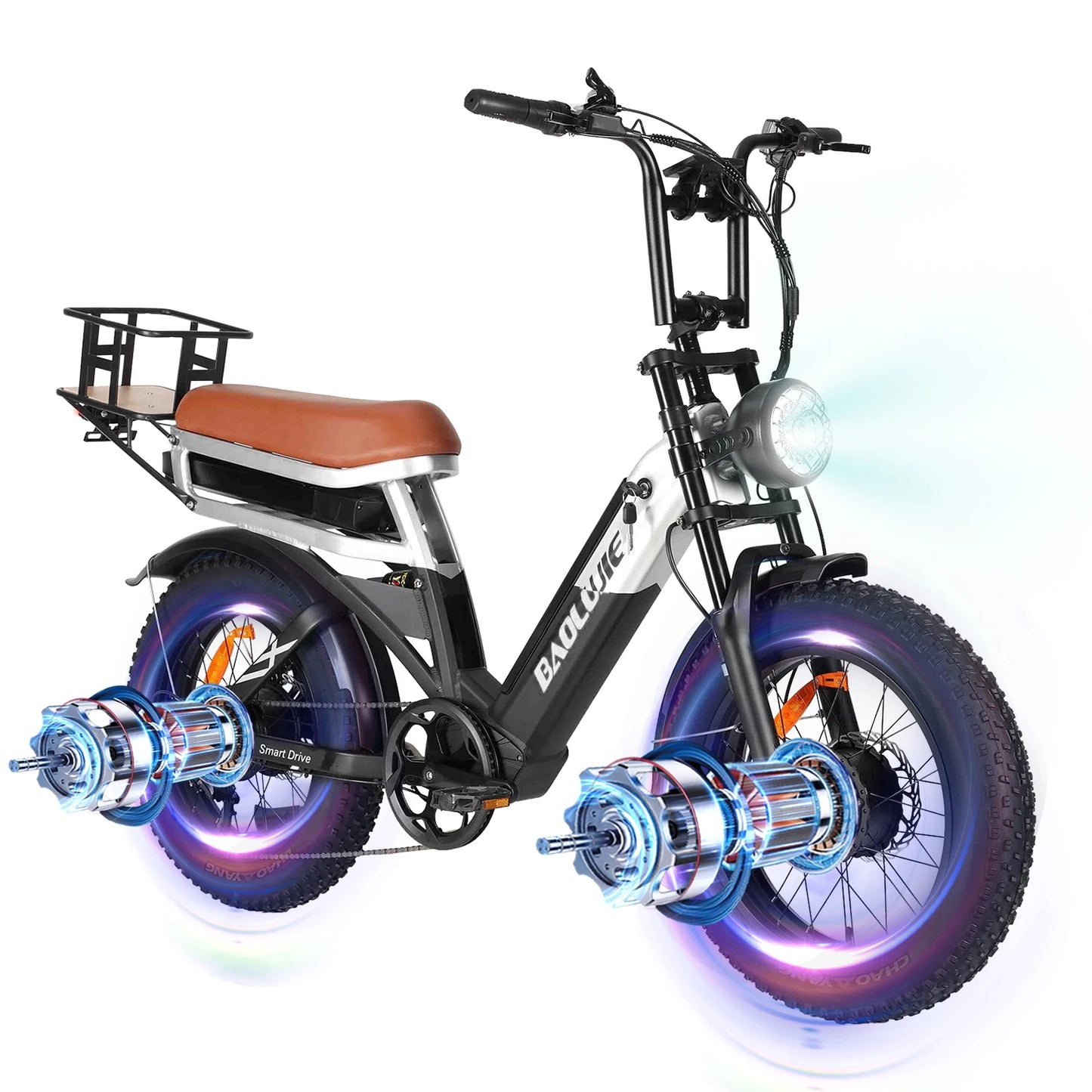 BAOLUJIE DM01 Electric Motorcycle 2000W Moto Electric Bicycle 60V30AH Battery Color Display 42 MPH EBike UL2849【1 Year Warranty】