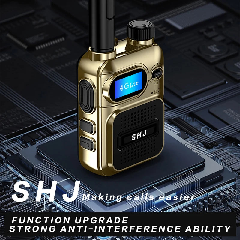 SHJ 4G PoC Radios with 1 Additional Yearly Sim Cards- Ultimate Communication Solution for Businesses and Teams walkie-Talkie Dur