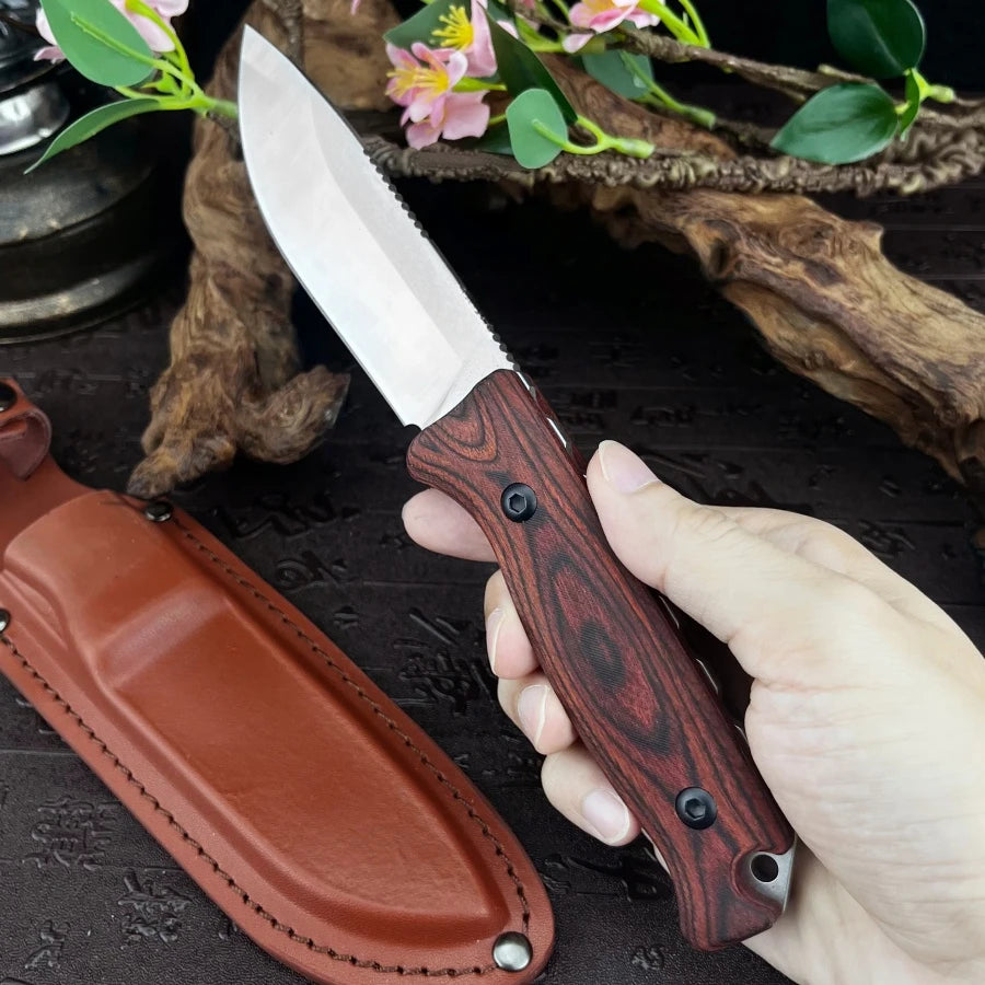 BM 15002 Saddle Mountain Skinner Desert Exploration Battle Multi-functional Practical Cutting Knife Adventure Hunting Knife