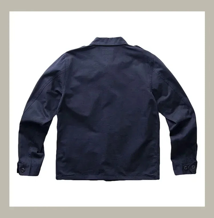 TCU Multi Pockets American Vintage Casual Jackets Spring Autumn 100% Cotton Chevron Coats for Male Amekaji Workwear Hunting Wear