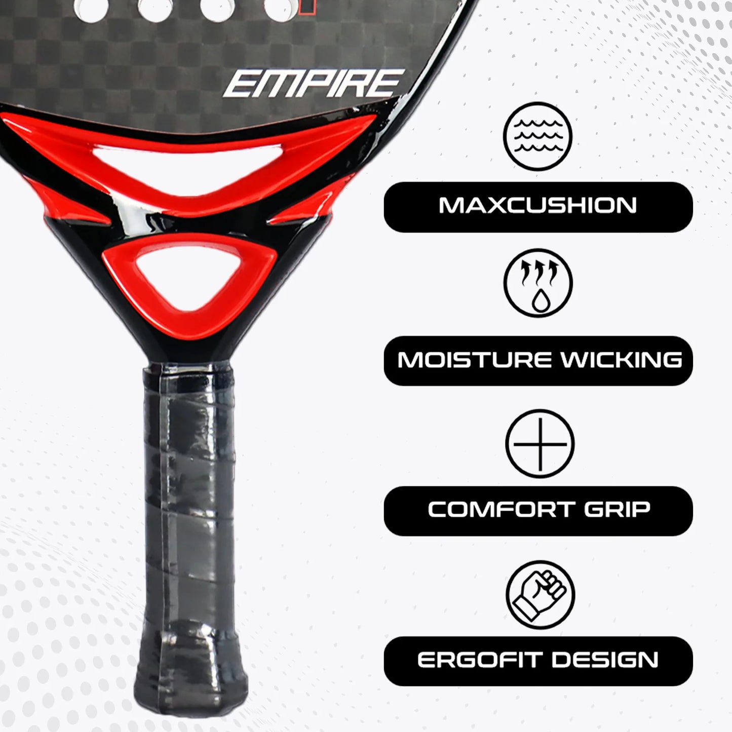 AMASPORT 12K Carbon Fiber Paddle Racket Set of 2 with Shock Absorption,Control and Power,2024 Professional Paddle Tennis Racquet