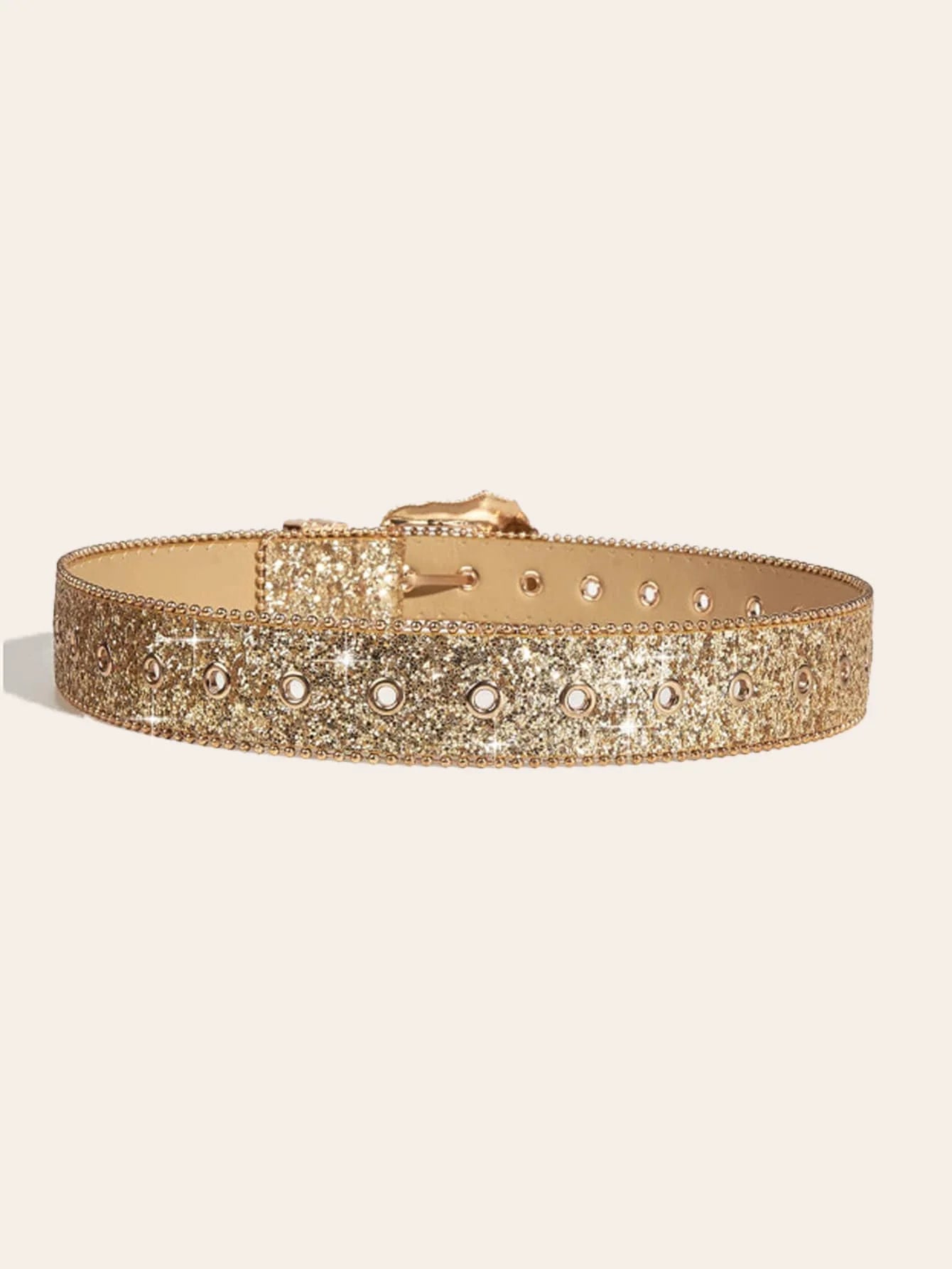 Y2K Western Style Thick Waist Belt For Women, Decorated With Dopamine Stars And Eye Patterns, Suitable For Daily Wear, Parties, Summer And School