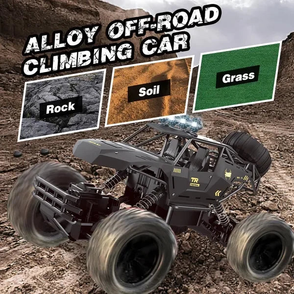 2025 RC 37cm 1:12 4WD Large Remote Control Cars Rock Crawler Monster Truck with 2 Battery ,Kids Toys Gifts