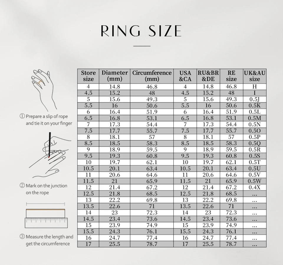 ATTAGEMS Round Cut 0.5CT DVVS1 Moissanite Rings for Women Real 925 Sterling Silver Ring Classic Elegant Engagement Jewelry Gifts