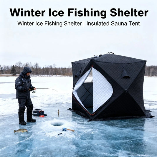 Portable Ice Fishing Shelter Easy Set-up Winter Fishing Tent Ice Fishing Tent Waterproof & Windproof Winter Fishings Shelter 텐트