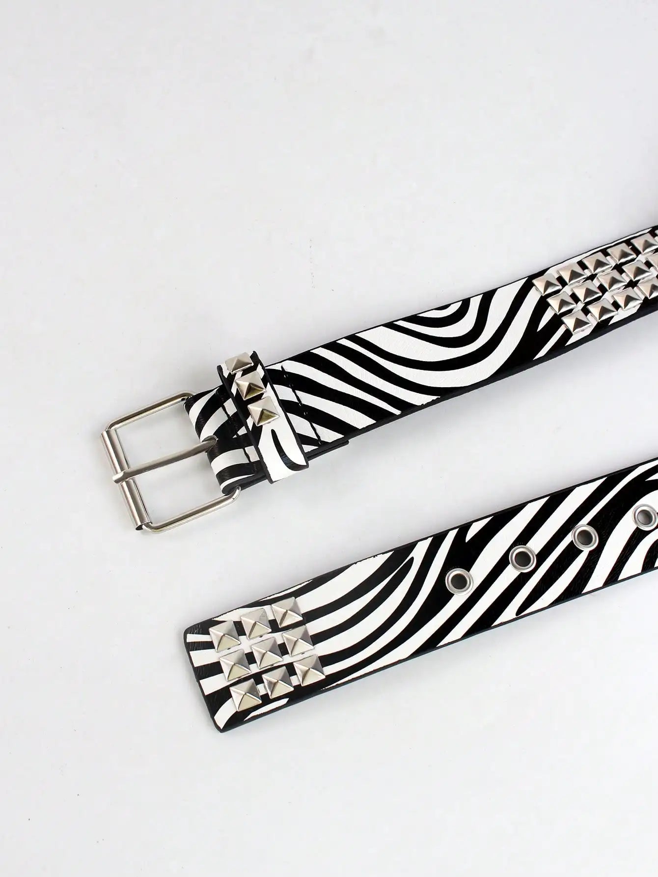 Solid Color Punk Rhinestone Studded Leather Belt, Suitable For Teens, Casual Outdoor, Athletic, Vacations, Graduation Gifts, Birthday, Daily Wear
