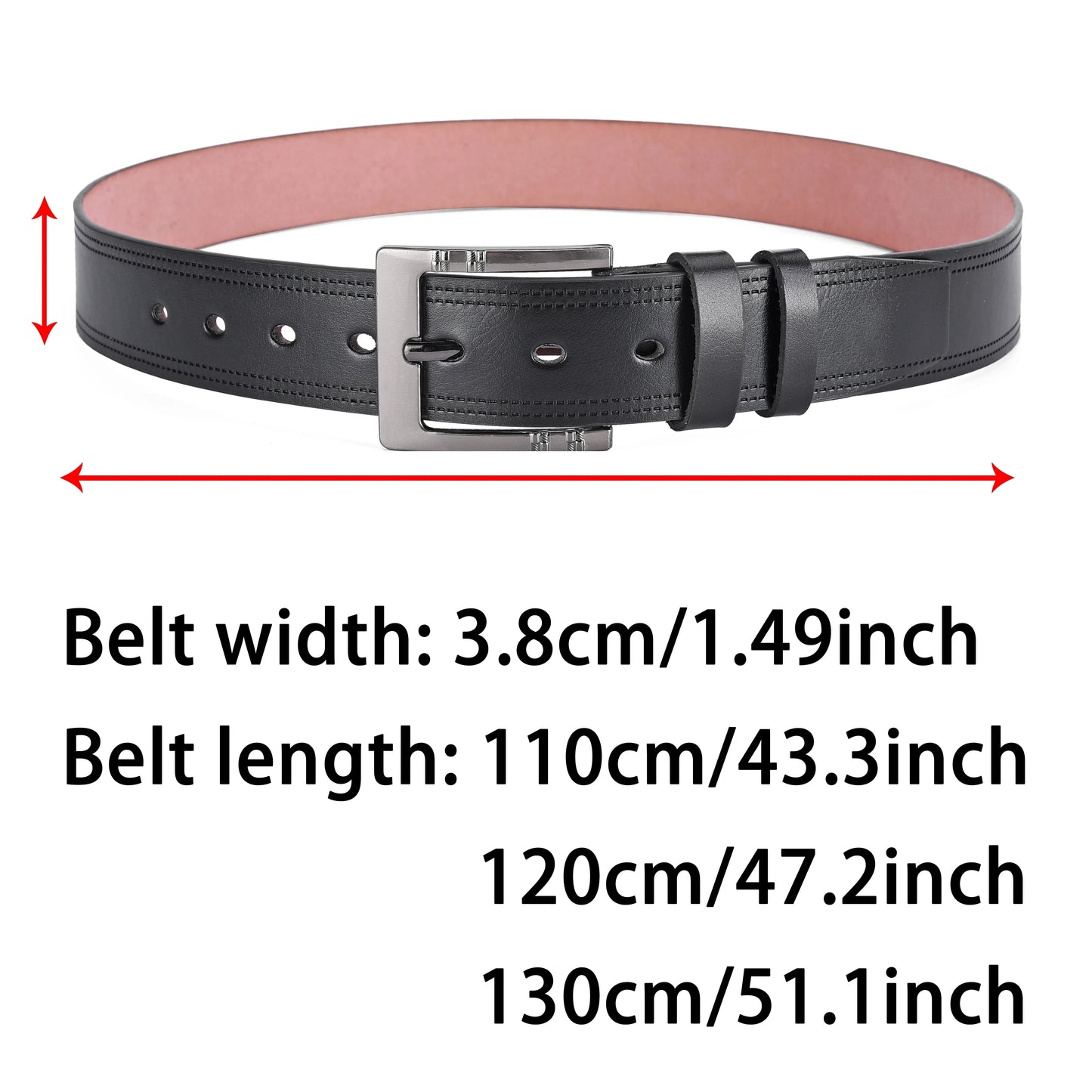 Genuine Leather For Men's High Quality Buckle Jeans Cowskin Casual Belts Business Cowboy Waistband Male Fashion Designer Leather