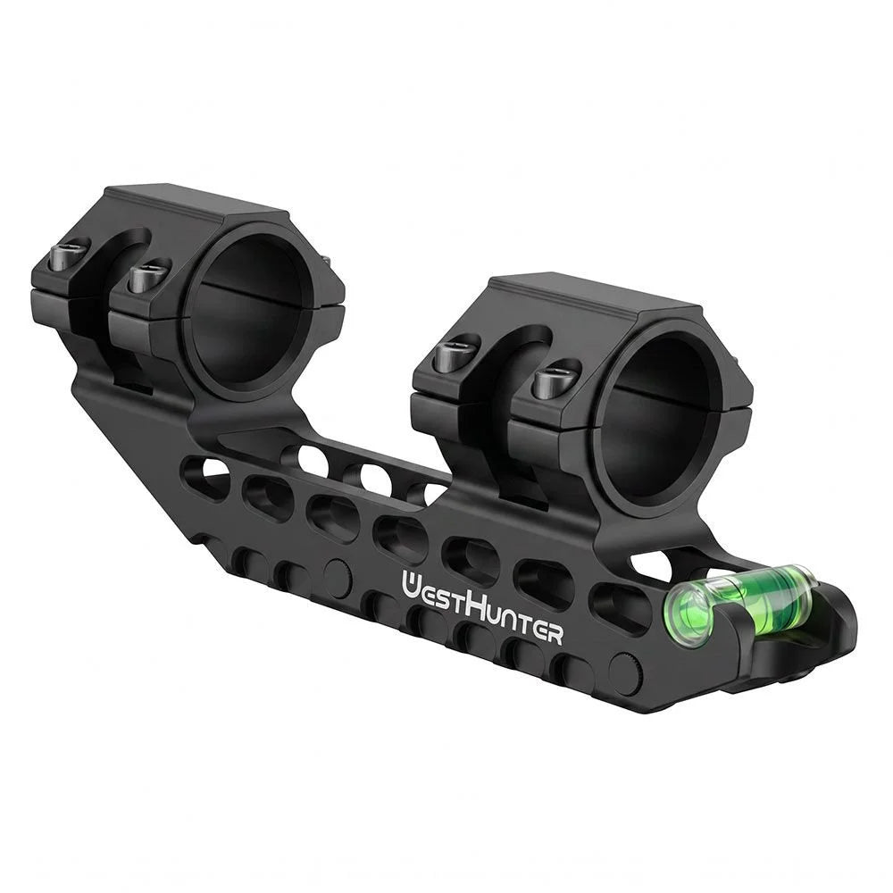 WestHunter Cantilever Picatinny Scope Mounts 25.4mm/30mm Tube Optical Sights Rings 20mm Rail Mount with Bubble Level