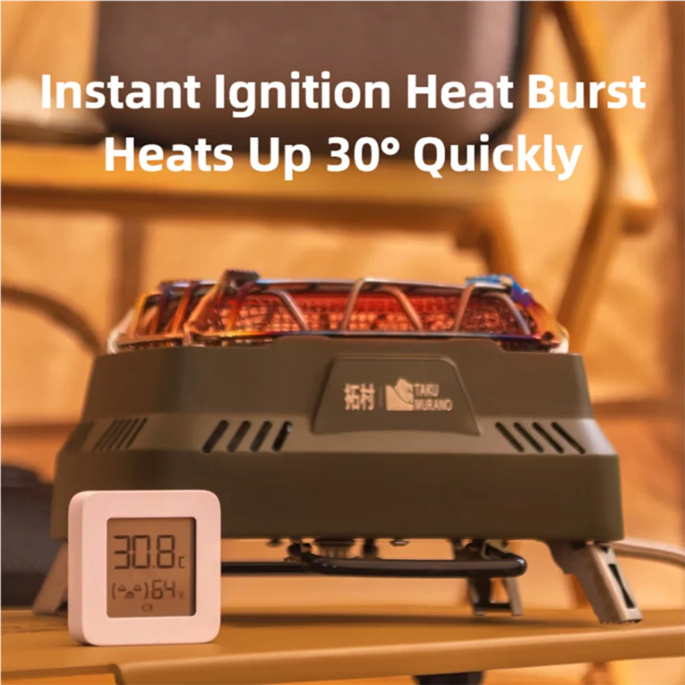 Portable Camping Heating Stove Outdoor Multifunctional Gas Range Heating Outdoor Gas Heater Travel Foot Picnic Area Winter Rain