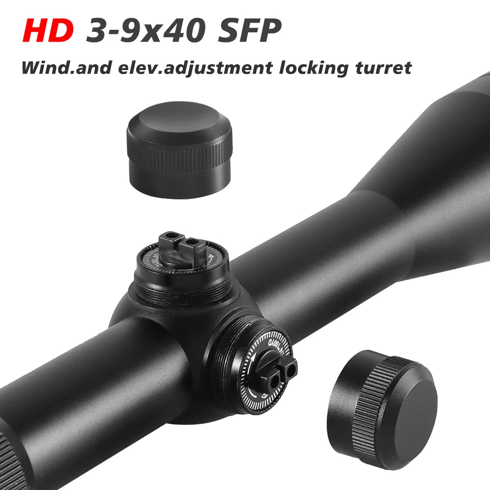 3-9X40 Hunting Deer Air Scope Wire Rangefinder Reticle Crossbow Mil Dot Reticle Scope Tactical Optical Sights
