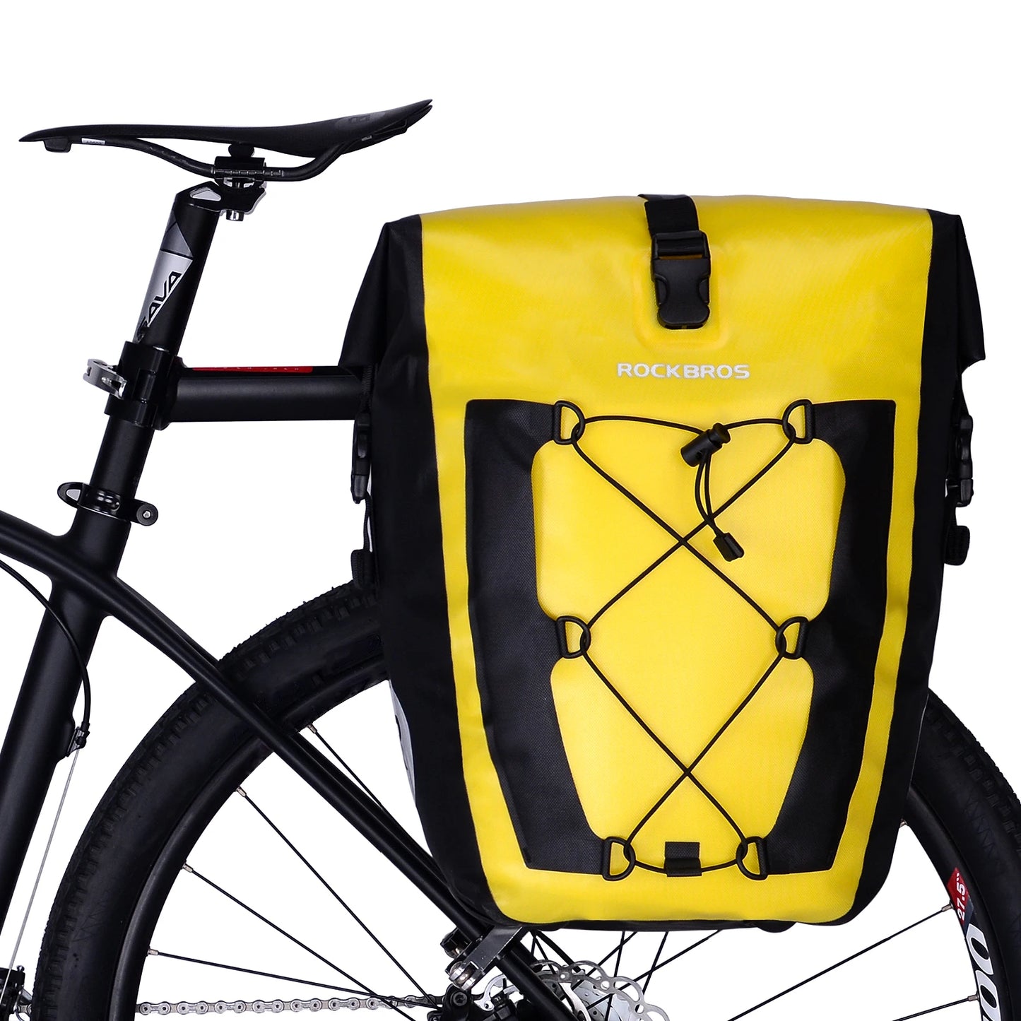 ROCKBROS Waterproof Bike Bag 25L Travel Cycling Bag Basket Bicycle Rear Rack Tail Seat Trunk Bag Bicycle Bag Panniers 1PCS