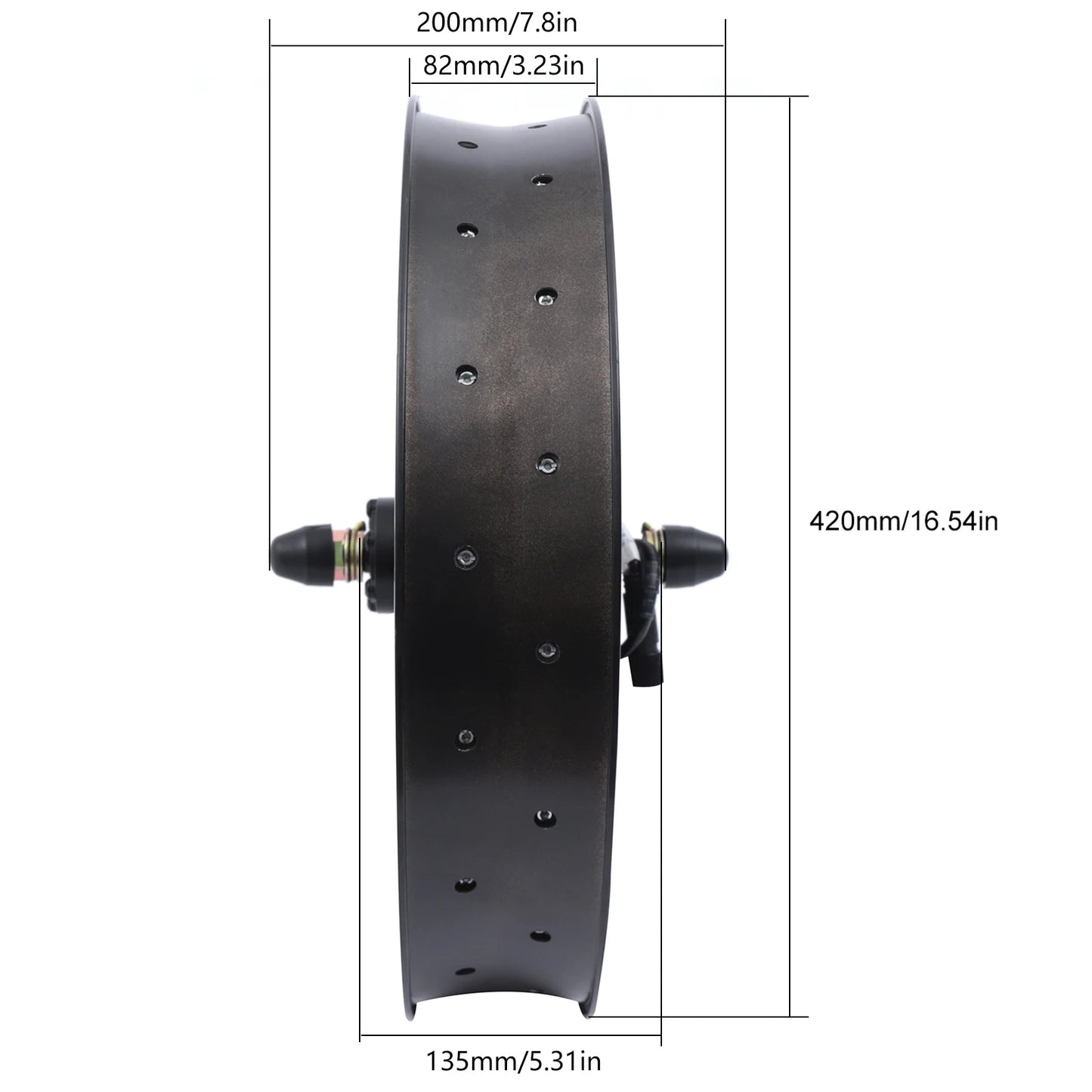 Electric Bicycle EBike Conversion Kit 20" E-Bike Front Wheel Frame Kit 20" 48V 1000W for Fat tire Bike Motor kit