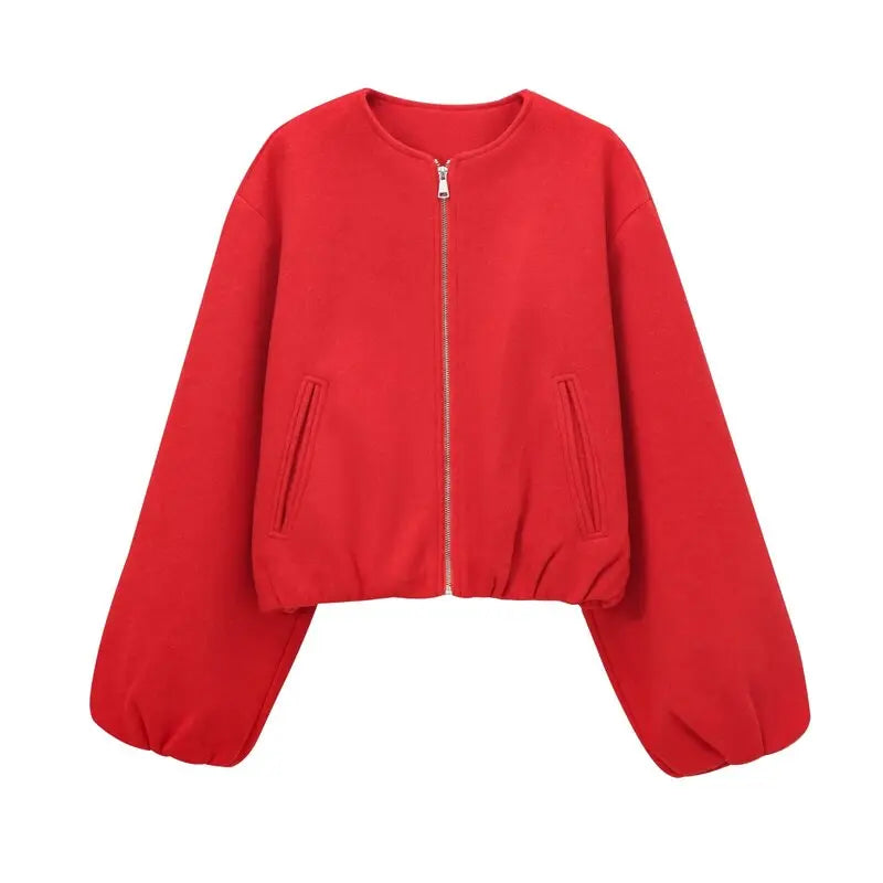 Fall 2024 Women's Loose Basic Long Sve White Jaet Versatile Outerwear New Arrival Faionable Versatile Ladies' Coat