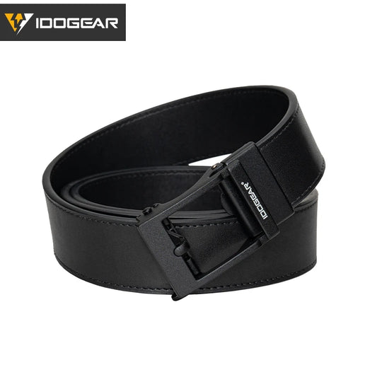 IDOGEAR 1.5" Leather Ratchet Belt for Men Adjustable Hole-free Belt For Dress Casual in Gift Box 3435
