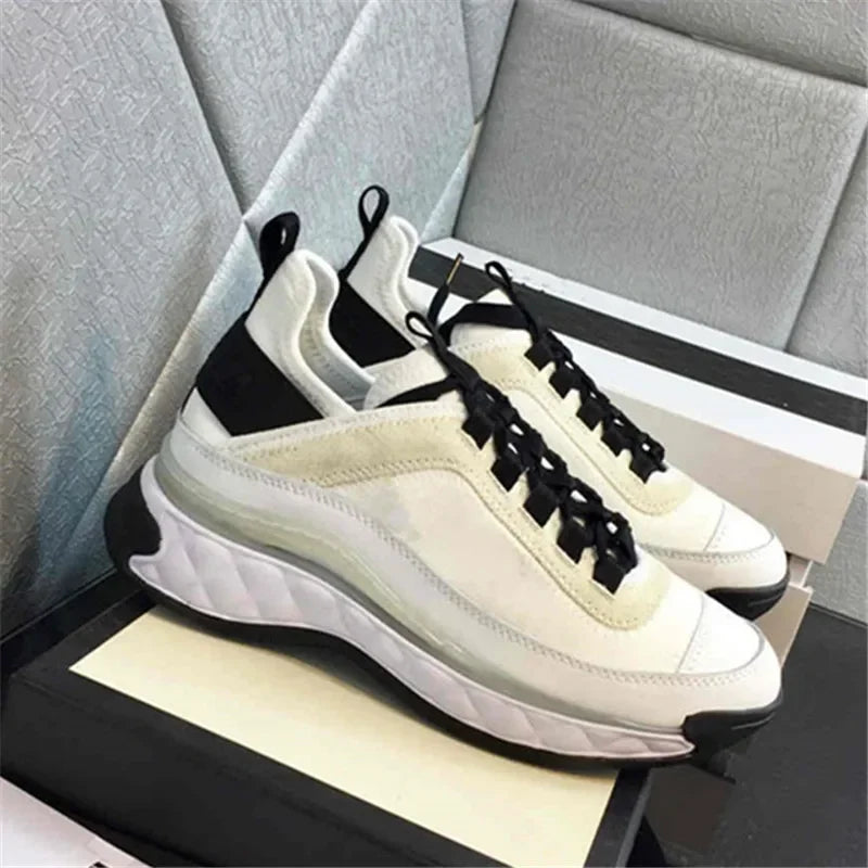 NEW 24S Camellia Men Women Comfortable Dress Shoes White Black Genuine Casual Leather Breathable Ladies Low Outdoor Sports
