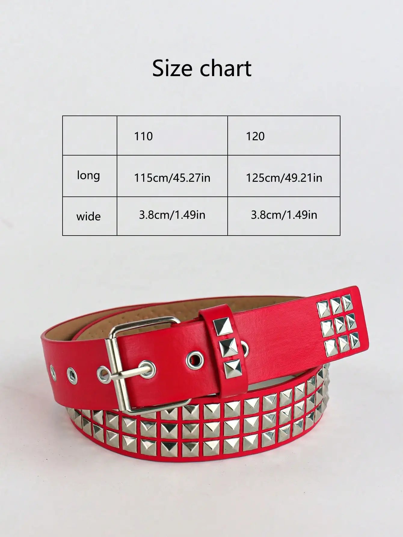 Solid Color Punk Rhinestone Studded Leather Belt, Suitable For Teens, Casual Outdoor, Athletic, Vacations, Graduation Gifts, Birthday, Daily Wear