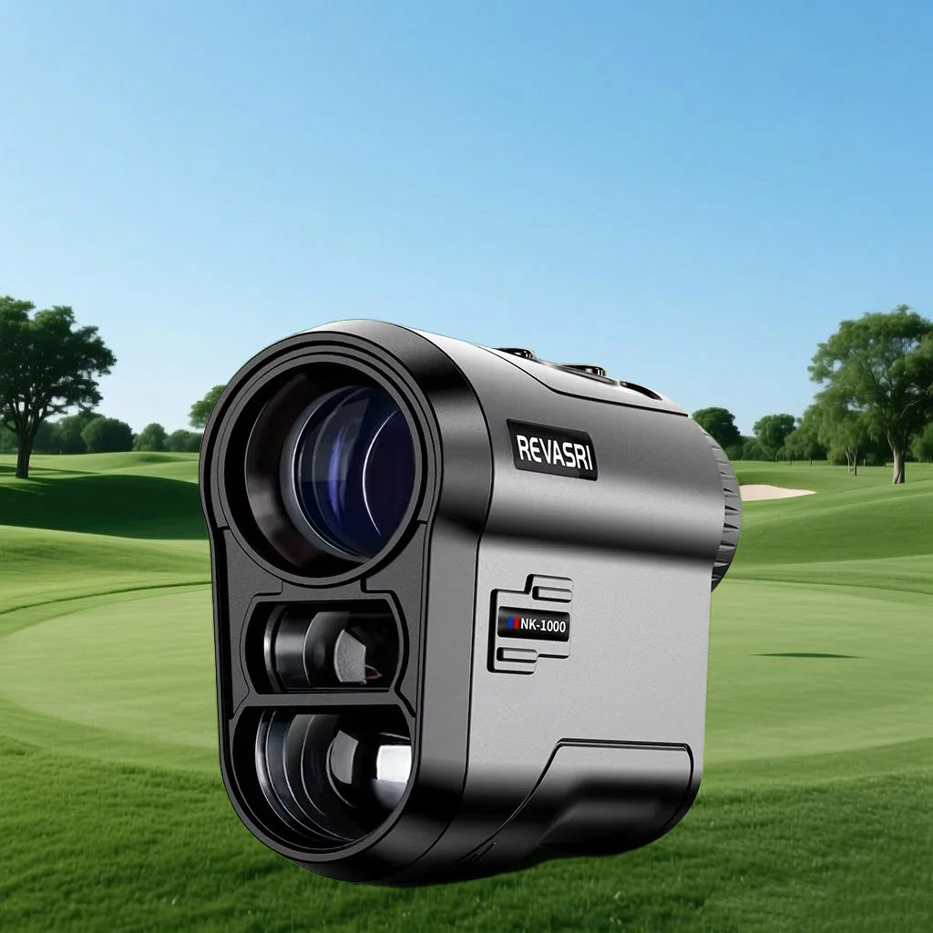 REVASRI 1000Yards Golf Rangefinder, 6x Magnification , Flag-Lock Vibration, and Slope-Compensated Distance Function for Golfers