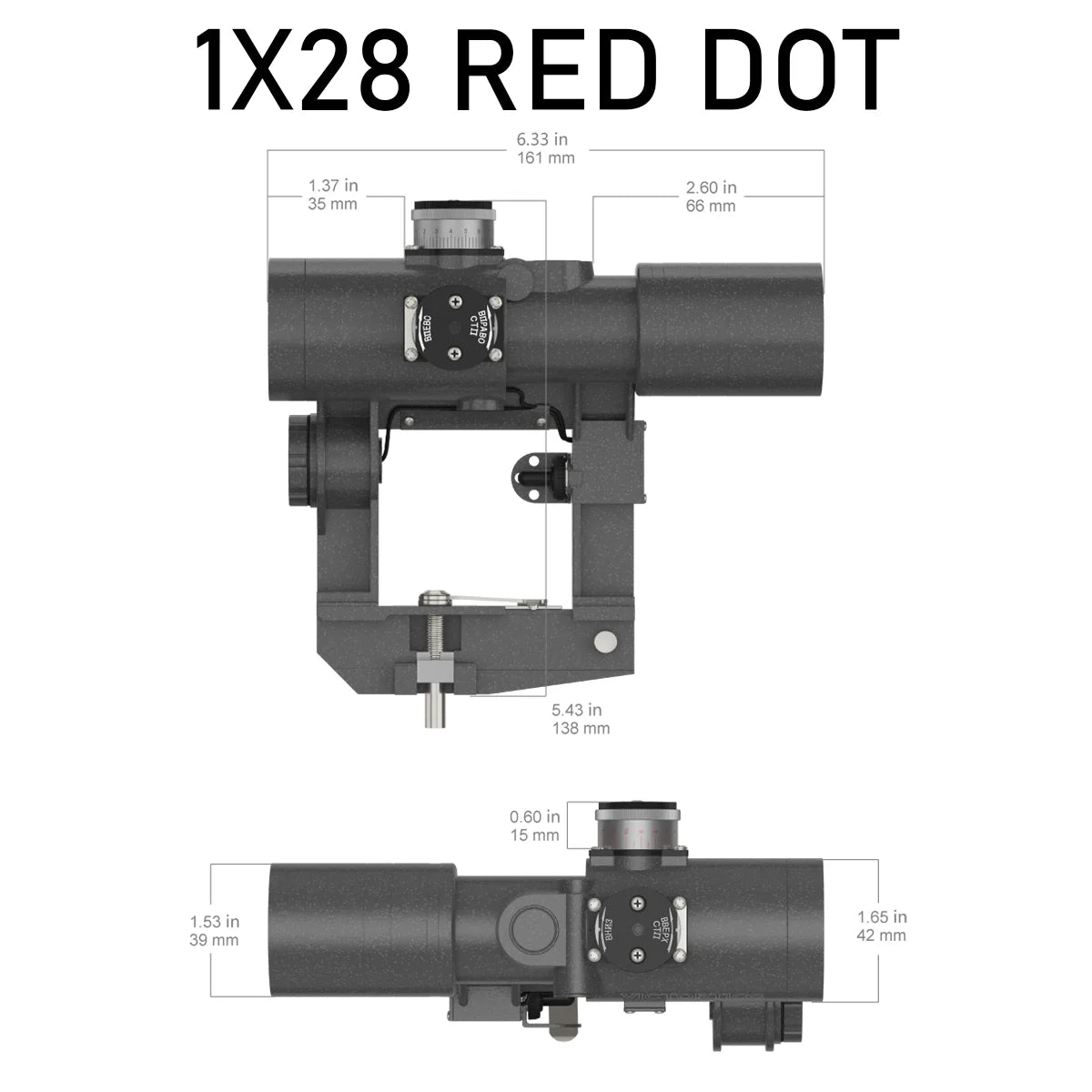 Victopitcs SVD FFP 3-9x24/4x24 Riflescope red dot 1X28 4 MOA On/OFF Switch Side QD with lens cover Mount System 2 illumination