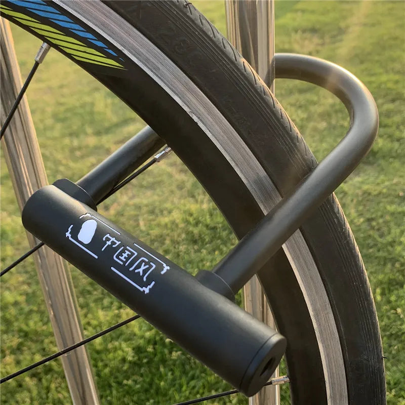 WEST BIKING Bicycle U Lock MTB Road Bike Padlock Portable Anti-theft Safety Motorcycle Scooter Cycling Lock Bicycle Accessories