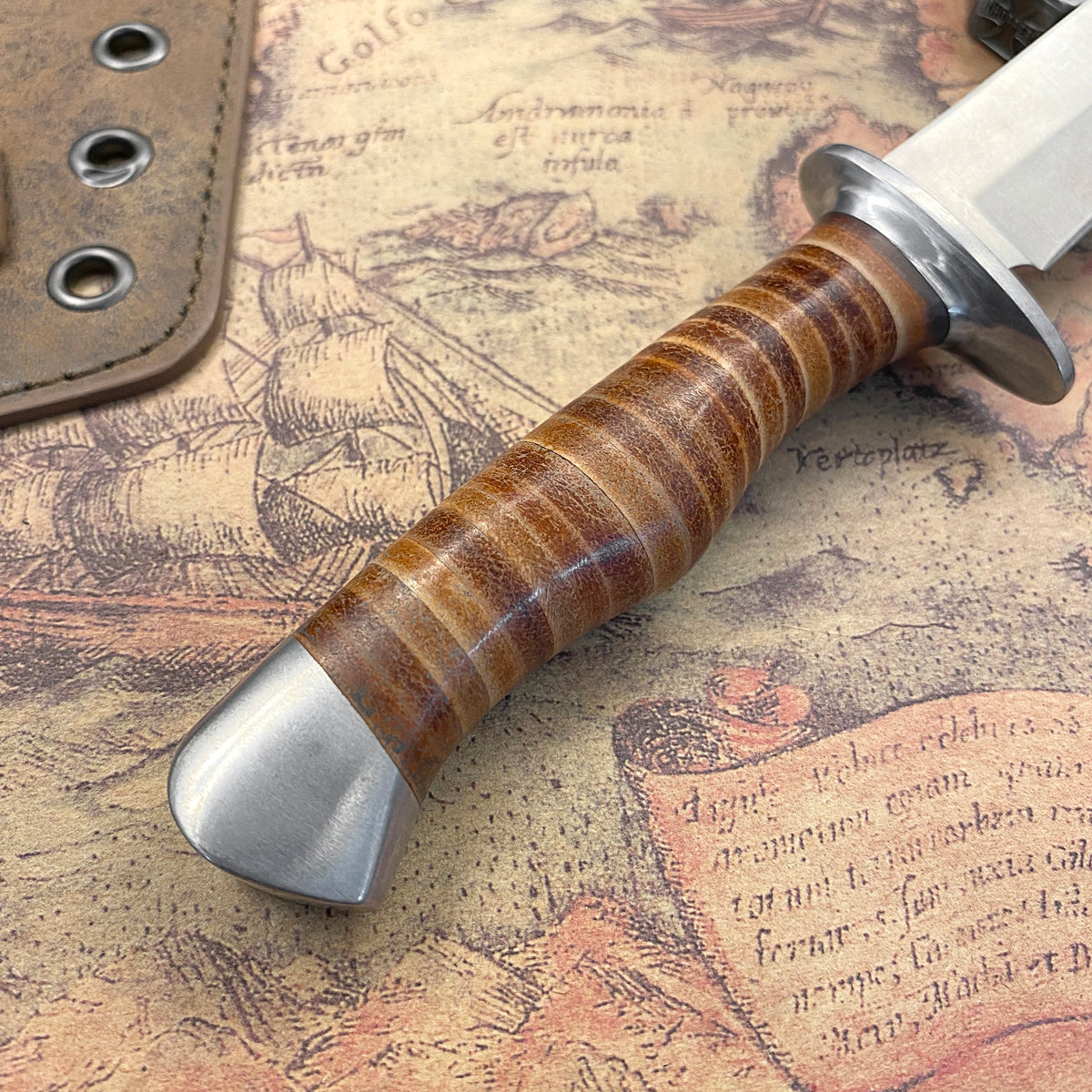 Outdoor tactical hunting knife, a pocket knife for camping, wilderness survival and daily carry.