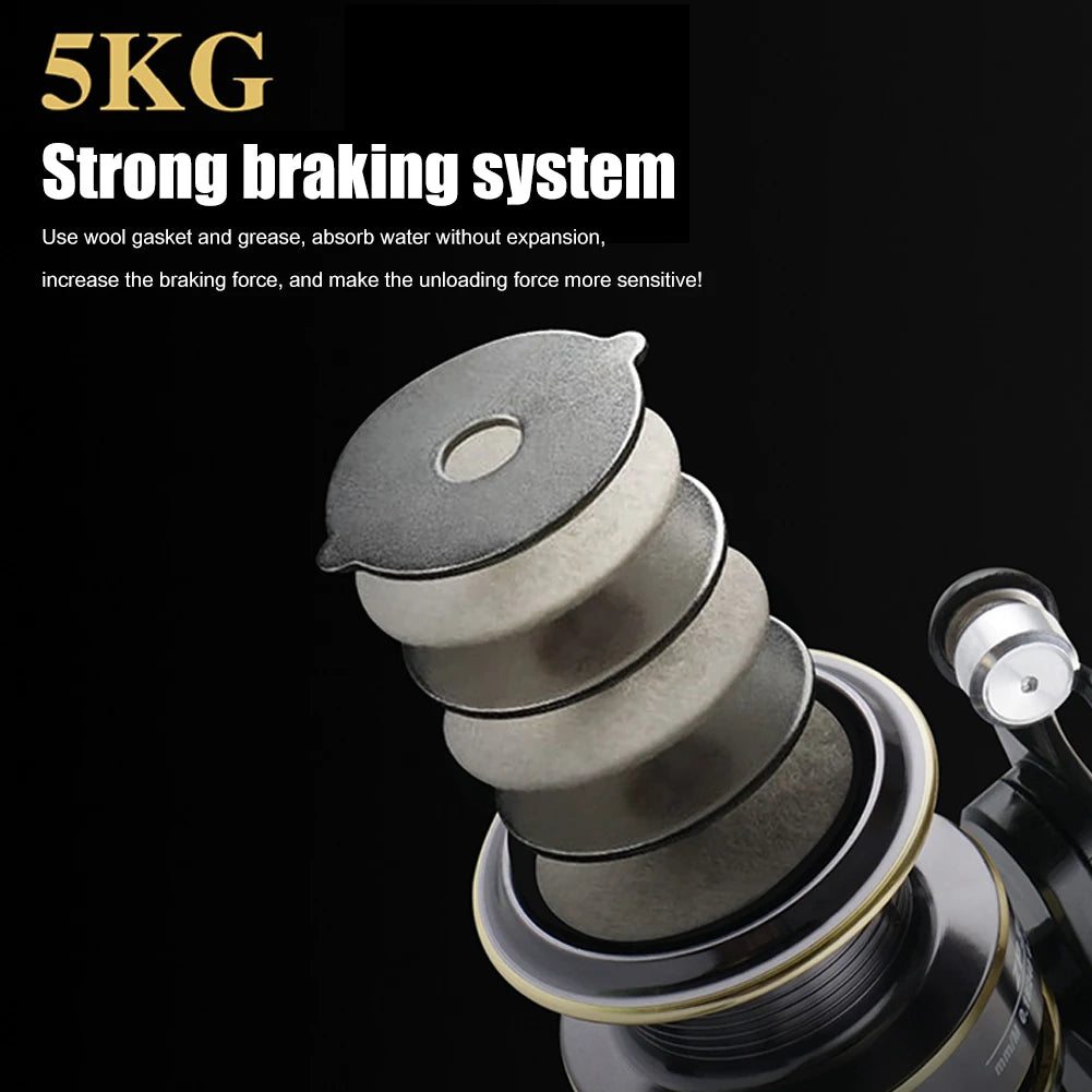 Small Fishing Reel ZP 500/800 Series Powerful Spinning Fishing Reels Gear Ratio 5.2:1 Pocket Fishing Reel 13BB for Carp Fishing