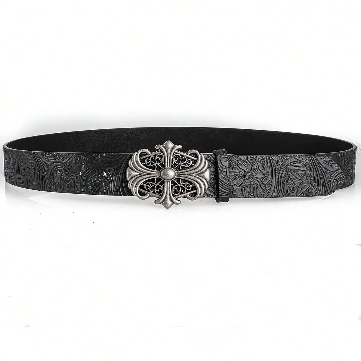 Retro Men's Belt Bohemian Style-Chic Black PU Leather Belt Fashion Vintage 2026 Buckle Belt Punk Rock Y2K Style，For Men Women