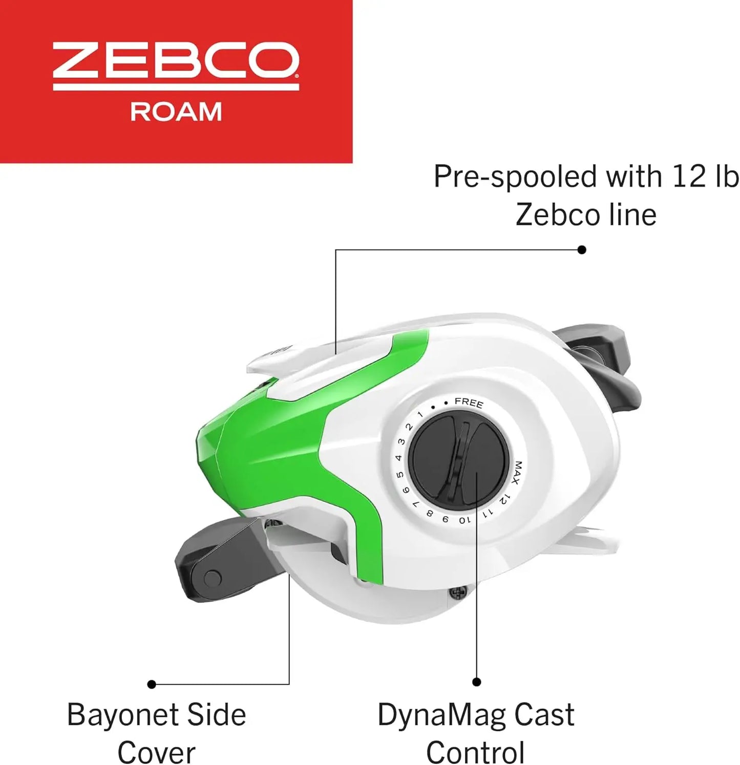 6-Foot aitcast Reel and Rod Combo, Lightweight Graphite Frame, Right-Hand Retrieve for Fishing