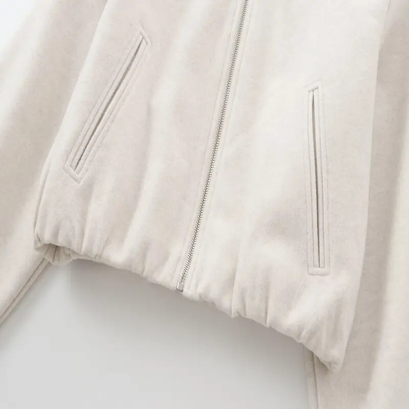 Fall 2024 Women's Loose Basic Long Sve White Jaet Versatile Outerwear New Arrival Faionable Versatile Ladies' Coat
