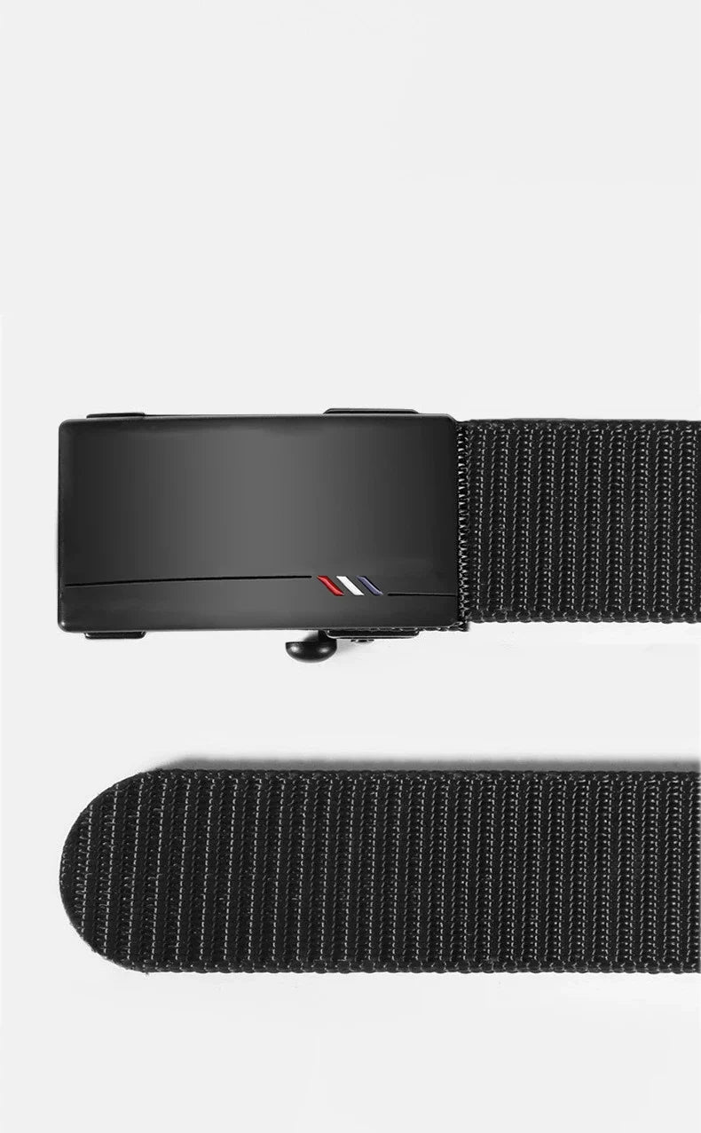 Casual Men's Nylon Belt Woven Canvas Breathable Automatic Buckle Belt For Men Outdoor Sports Strap Fashion Jeans Belt