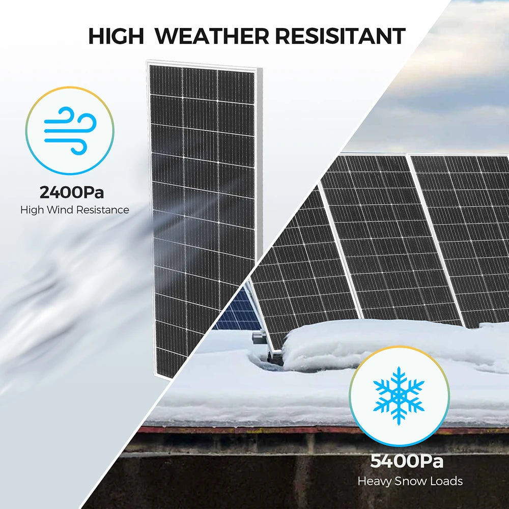 Rigid Solar Panel Battery charger 600W 480W 240W 120W Photovoltaic module outdoor lamp Rechargeable Generator garden RV Camping