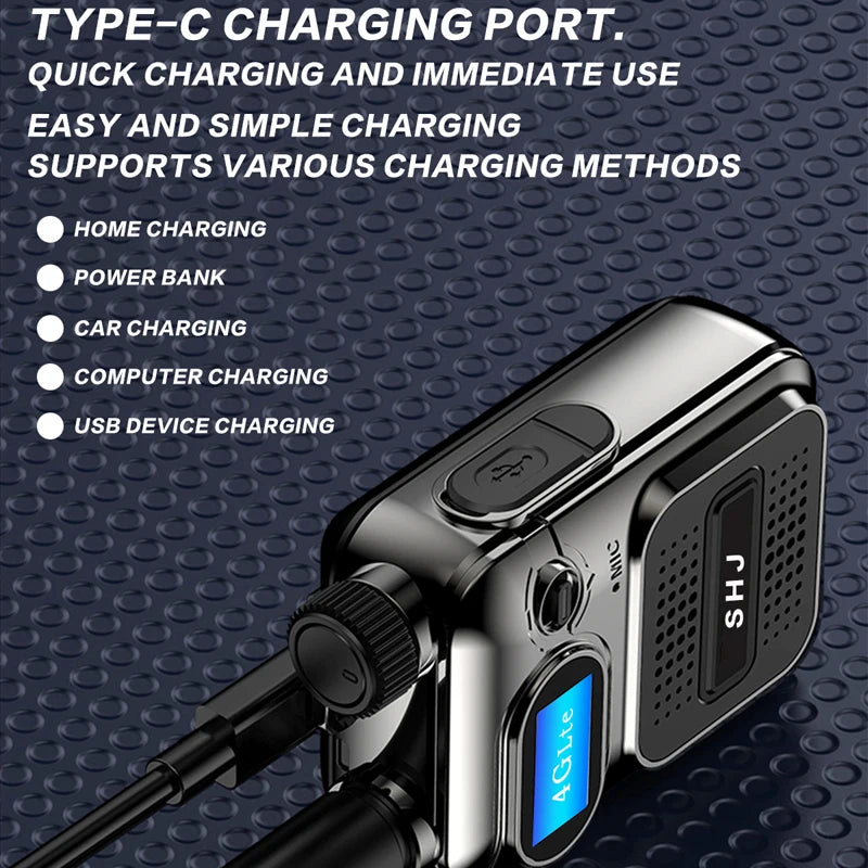 SHJ 4G PoC Radios with 1 Additional Yearly Sim Cards- Ultimate Communication Solution for Businesses and Teams walkie-Talkie Dur