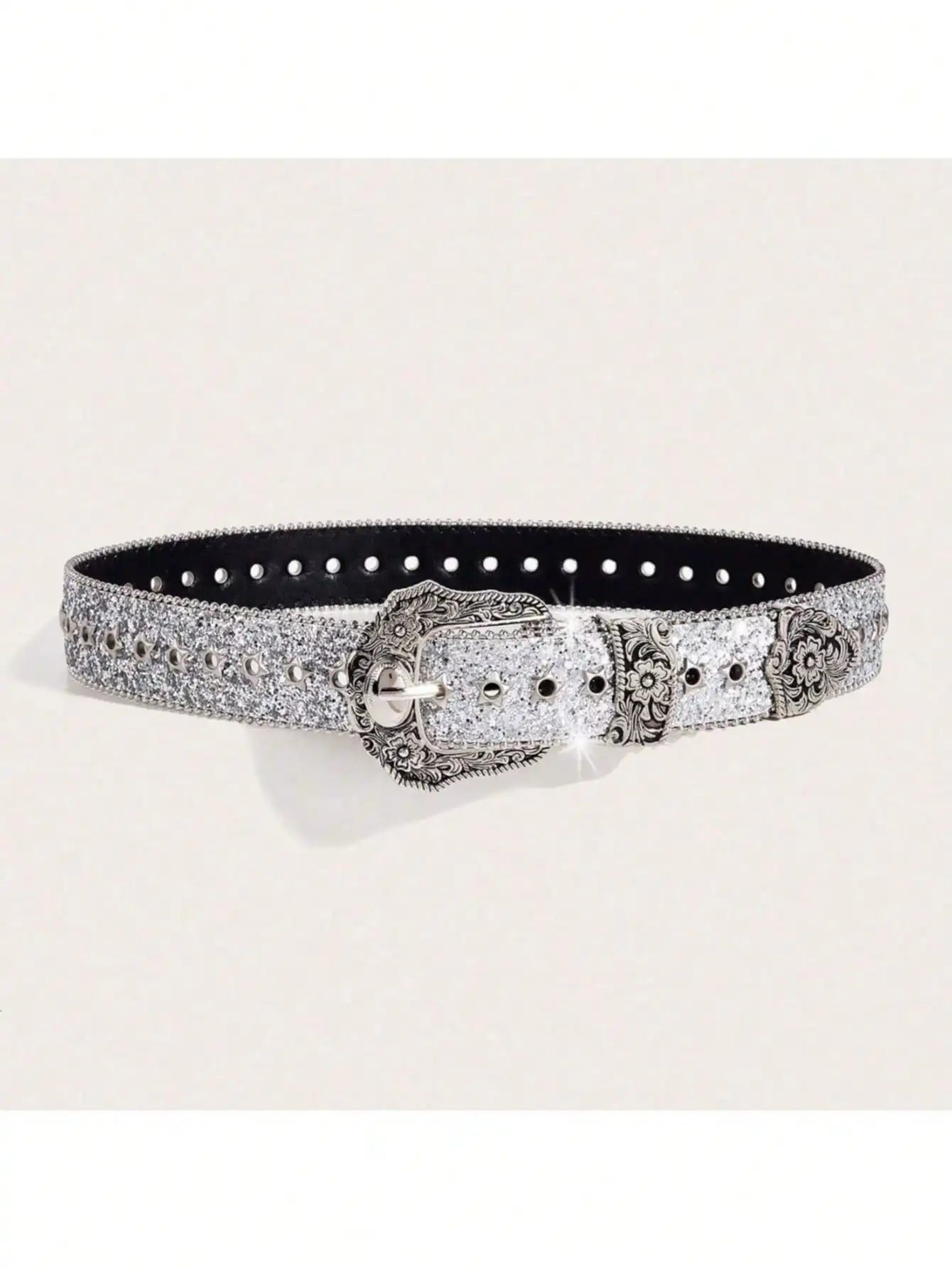 Y2K Western Style Thick Waist Belt For Women, Decorated With Dopamine Stars And Eye Patterns, Suitable For Daily Wear, Parties, Summer And School