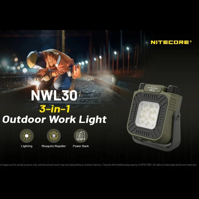 NITECORE NWL30 WroK Light Camping Lantern 3000Lumens