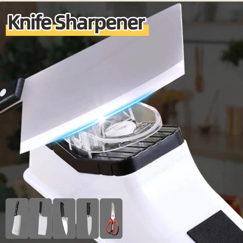 Automatic Knife Sharpener Adjustable Electric Knife Sharpeners Household USBRechargable Fast Sharpening Tool Kitchen Knives Tool