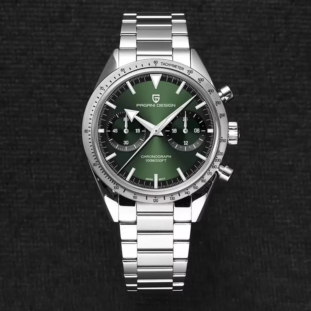 2026 New PAGANI DESIGN Retro Mens Watches Quartz Chronograph Watch For Men Top Luxury AR Sapphire Waterproof Luminous Clock Gift