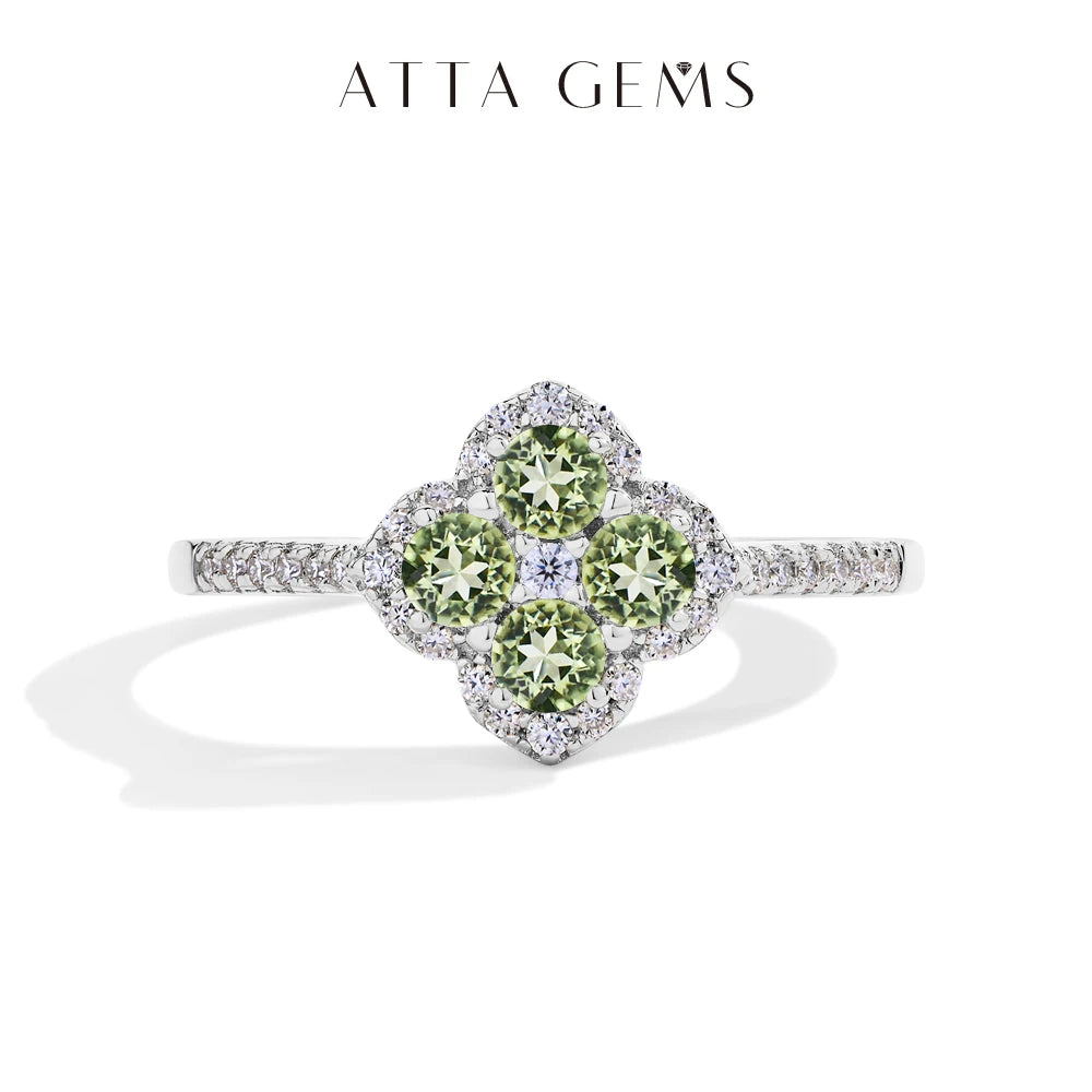 ATTAGEMS S925 Sterling Silver Halo Classic Moissanite Rings D VVS1 for Women Girls Romantic Anniversary Gifts Fine Jewelry Ring