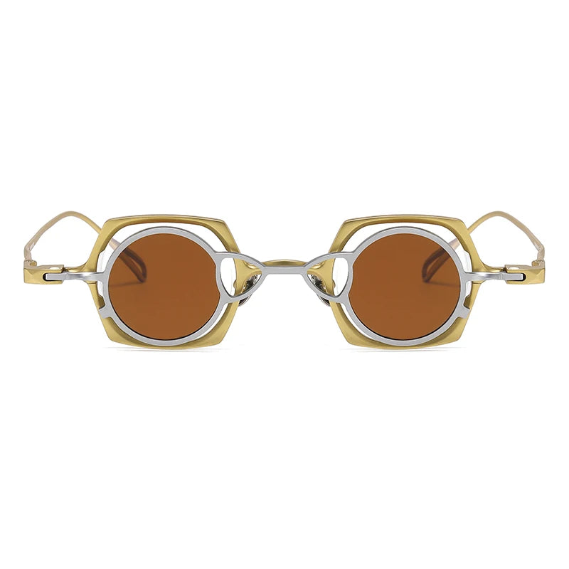Vintage 2 In 1 Magnet Clip Pure Titanium Eyeglasses Frame Men Square Polarized Glasses Frame Women Designer Luxury Brand Eyewear