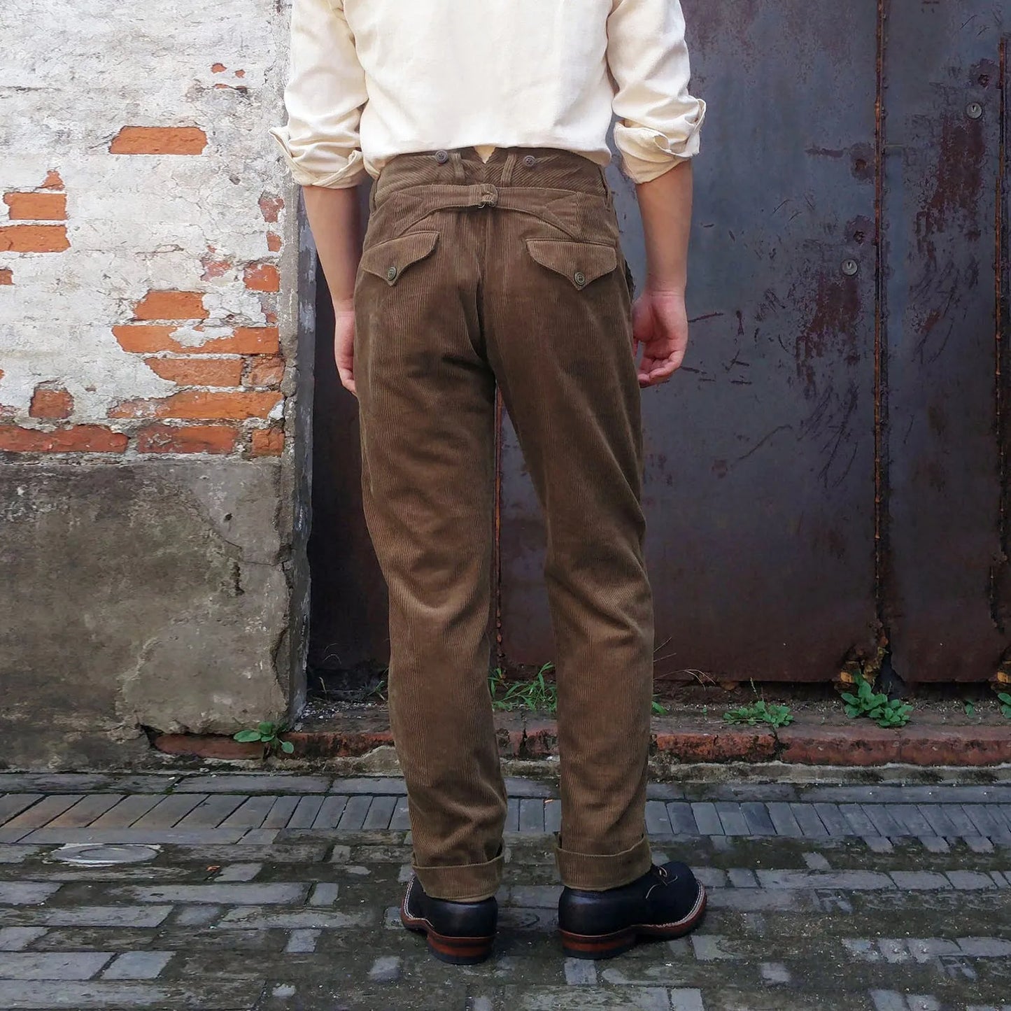 Brown Corduroy Pants For Men Spring Autumn Men'S Outdoor Casual Pant High Quality 2025 New Street Fashion Men'S Work Pants