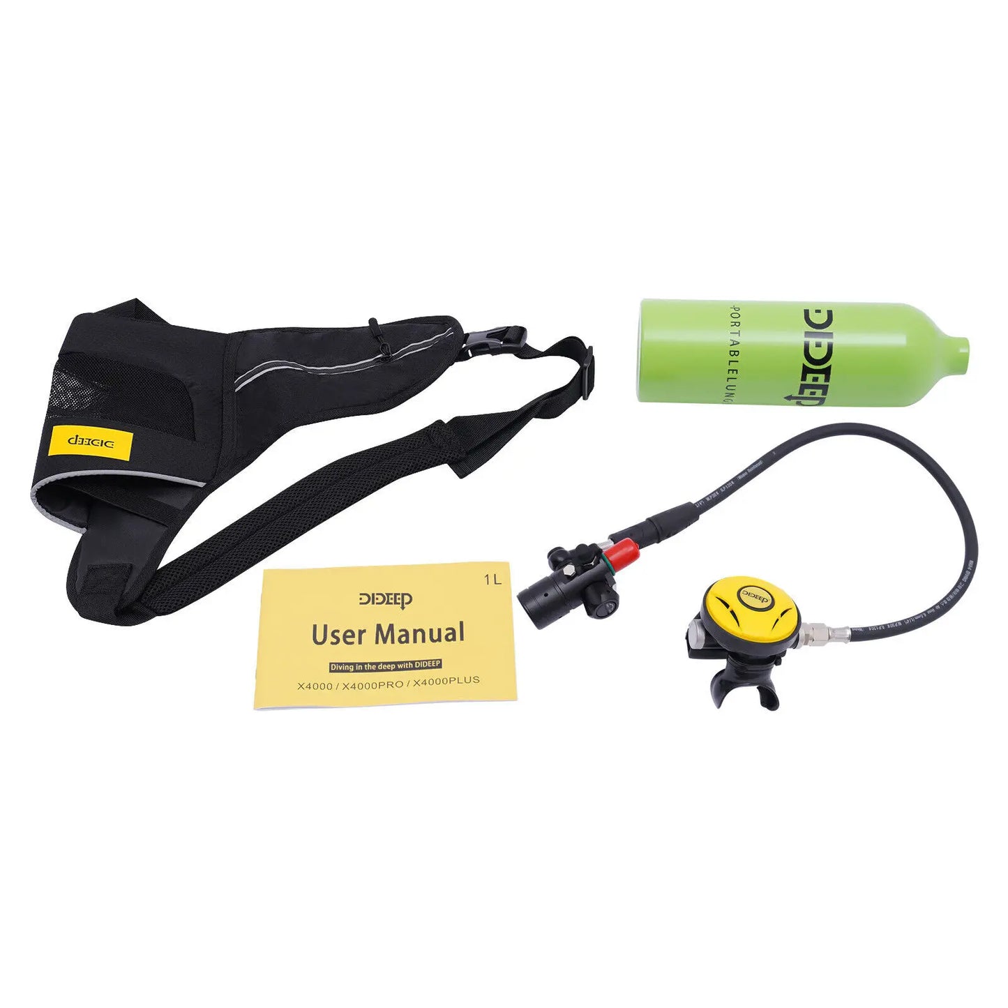 1L Mini Scuba Tank Underwater Dive Portable Lungs Deepest 32.8ft Scuba Oxygen
